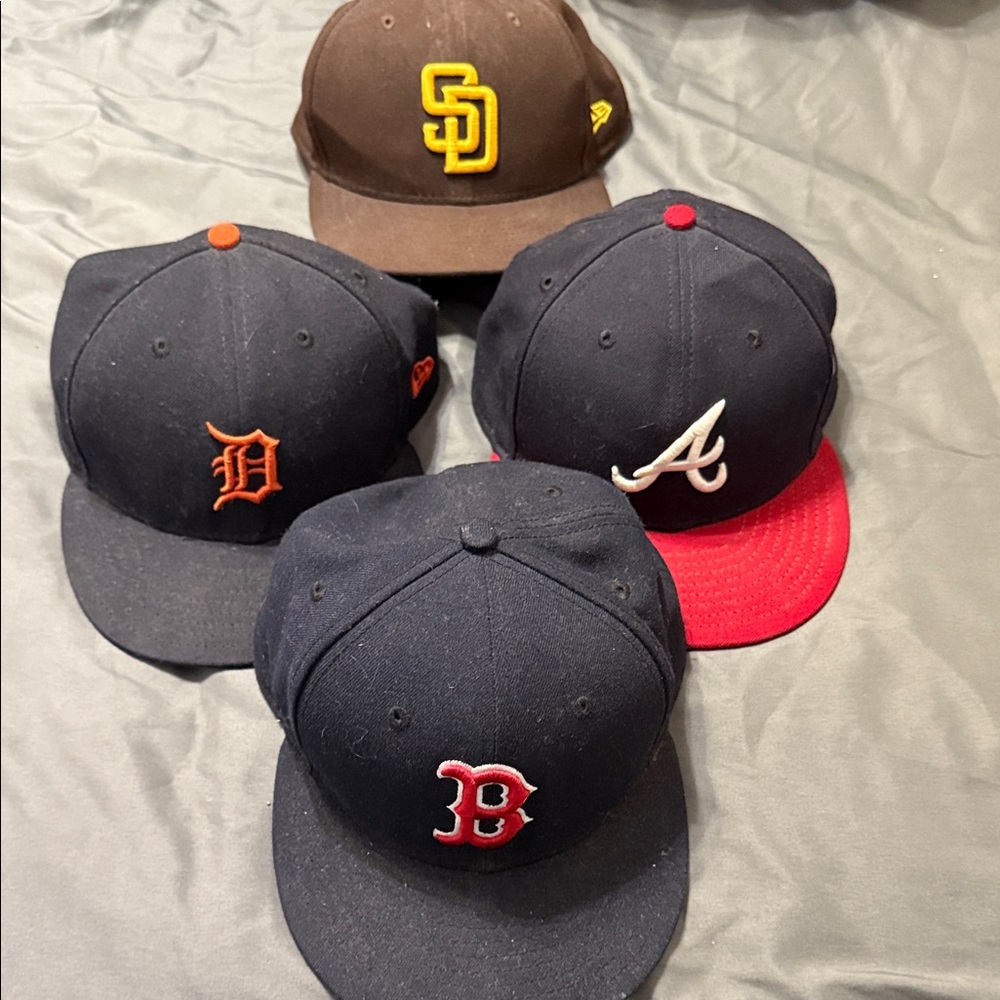 New Era Men's Baseball Cap Collection - Brown, Black, Red